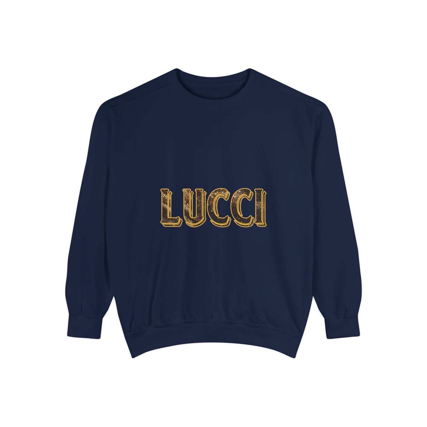 Stylish LUCCI Sweatshirt, Trendy Unisex Crewneck, Cozy Fashion Statement, Gift for Her/Him, Perfect for Casual Days, Street Style