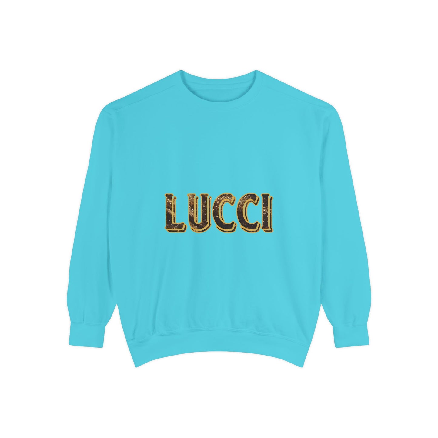 Stylish LUCCI Sweatshirt, Trendy Unisex Crewneck, Cozy Fashion Statement, Gift for Her/Him, Perfect for Casual Days, Street Style