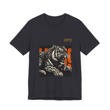 Graphic Tiger Tee, Fashionable Unisex Tee, Casual Wear, Street Style Shirt, Tiger Art T-Shirt, Trendy Graphic Top
