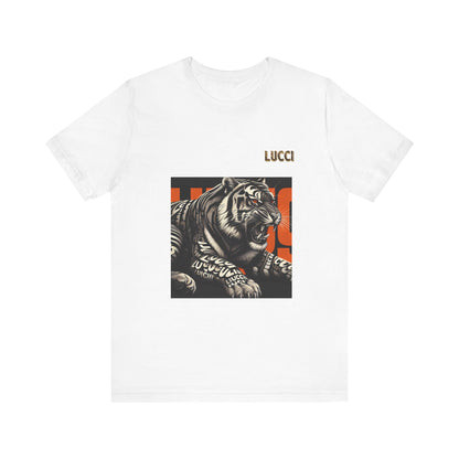 Graphic Tiger Tee, Fashionable Unisex Tee, Casual Wear, Street Style Shirt, Tiger Art T-Shirt, Trendy Graphic Top