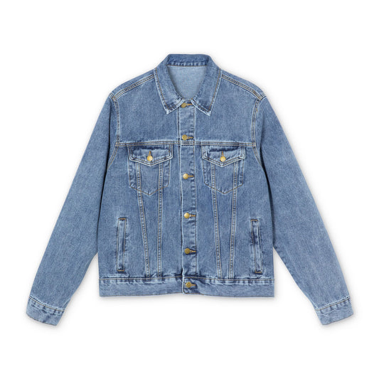Stylish Men's Denim Jacket with Trendy Graphic Design, Vintage Casual Look, Perfect for Everyday Wear, Gifts for Him, Fashionable [...]