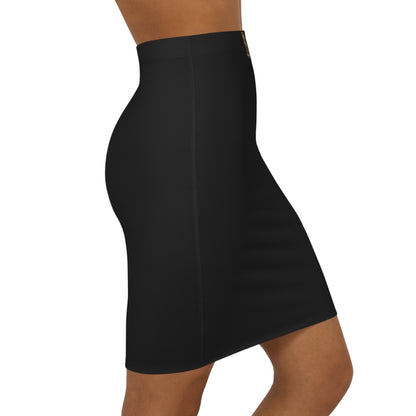 Chic Women's Mid-Waist Pencil Skirt, Elegant Office Wear, Versatile Day-to-Night Outfit, Trendy Fashion Staple, Stylish Party Skirt