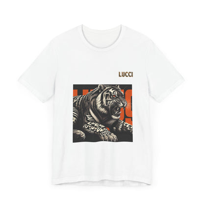 Graphic Tiger Tee, Fashionable Unisex Tee, Casual Wear, Street Style Shirt, Tiger Art T-Shirt, Trendy Graphic Top