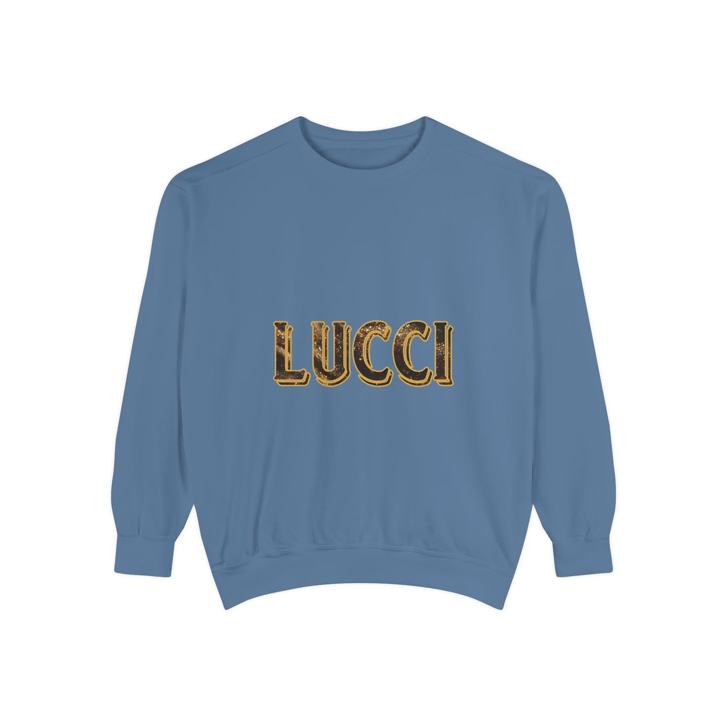 Stylish LUCCI Sweatshirt, Trendy Unisex Crewneck, Cozy Fashion Statement, Gift for Her/Him, Perfect for Casual Days, Street Style